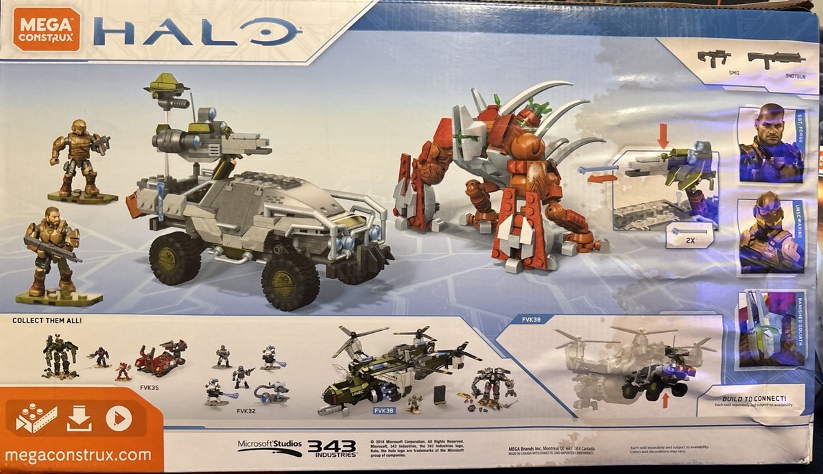Mega Construx Halo Forgehog VS Banished Goliath 組み立てセット MEGA Halo Forgehog VS Banished Goliath - Set of 654pcs