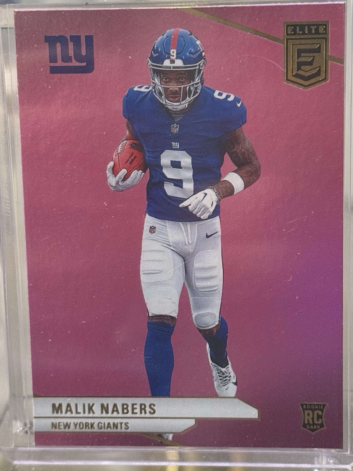 2024 Panini Donruss Elite - Rookies Malik Nabers #196 Pink (RC)