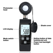 T- Light Meter Handheld Lux Meter For Ambient Light Intensity Monitoring Digital