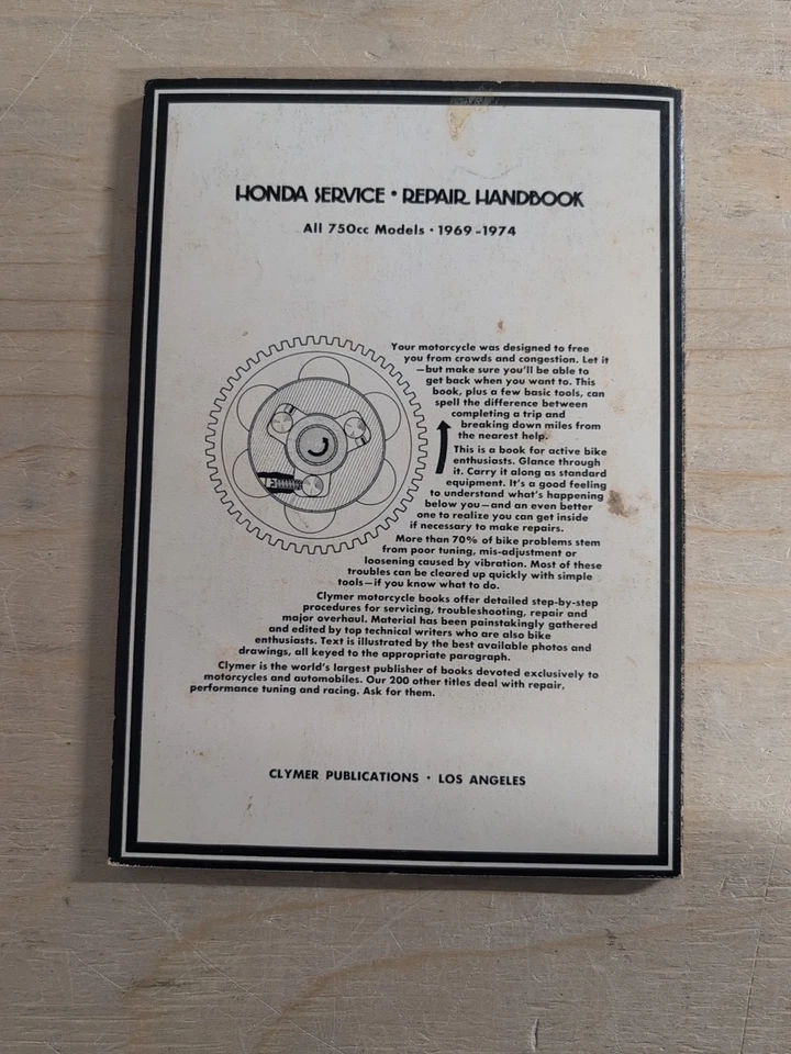 Clymer Honda 750cc Models 1969 - 1974 Service Repair Handbook and Manual - Image 2 of 3