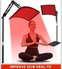 Red Light Therapy for Face and Body, Red Infrared Light Therapy Lamp with Stand