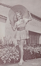 DOLORES MORAN -HOLLYWOOD movie actress PIN-UP 1940-50s arcade/exhibit card/Vg
