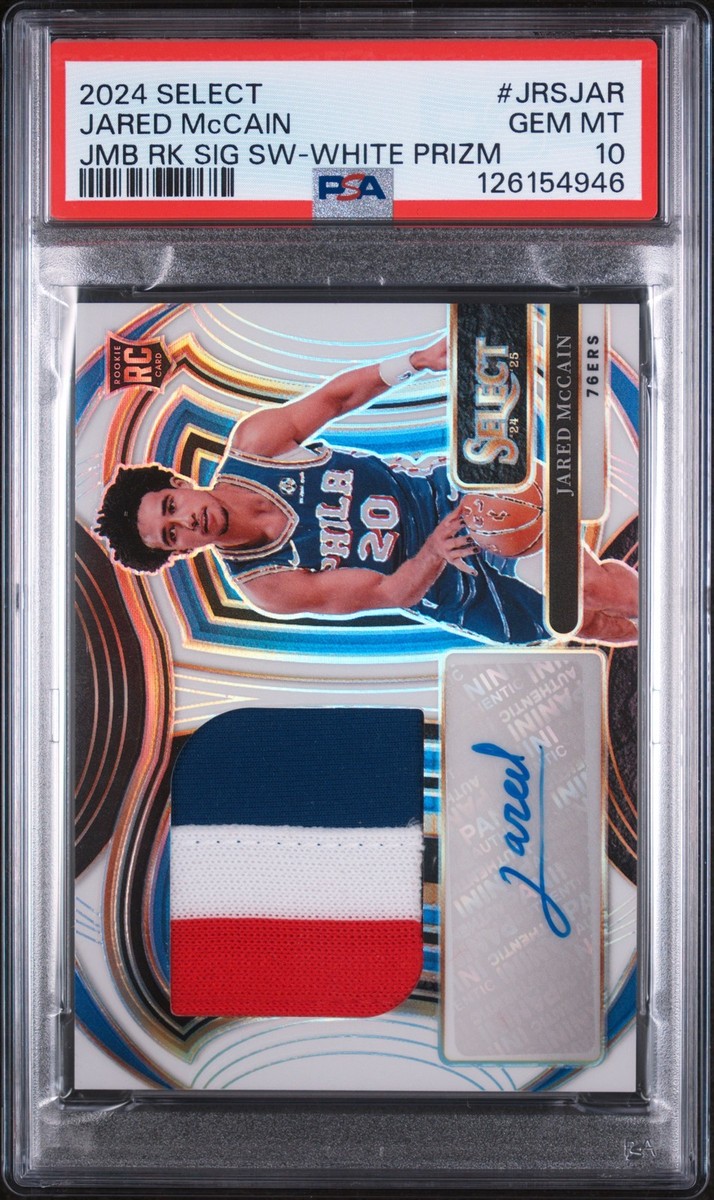 2024-25 Panini Select - Jumbo Rookie Signature Swatches Jared