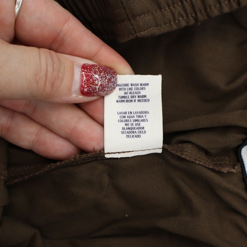 Pantaloni Dickies donna LP marrone uniforme medica tasche cargo stivali taglio fondo - Foto 5 di 15