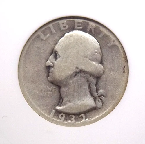 1932 "S" Washington SILVER Quarter 25c ANACS G6 #645 Good 🗝️KEY DATE🗝️ ECC&C