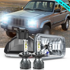 Pair For Jeep Cherokee 1984-2001 Xj For Wrangler 86 Led Headlights Hl 5x7 7x6