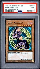 2020 YU-GI-OH MAXIMUM GOLD 1ST EDITION EN002 DARK MAGICIAN PSA 9