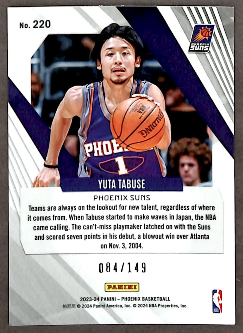 PHOENIX TABUSE #1 Mサイズ 2023-24 Panini Phoenix - Yuta Tabuse #220 Greenice Phoenix /149