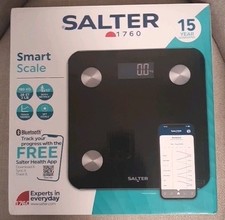 BRAND NEW Salter Black Bathroom Smart Scale Scales
