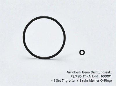 Dichtungssatz für Grünbeck Geno Wasserfilter FS - FSD 1'' Feinfilter Filtertasse