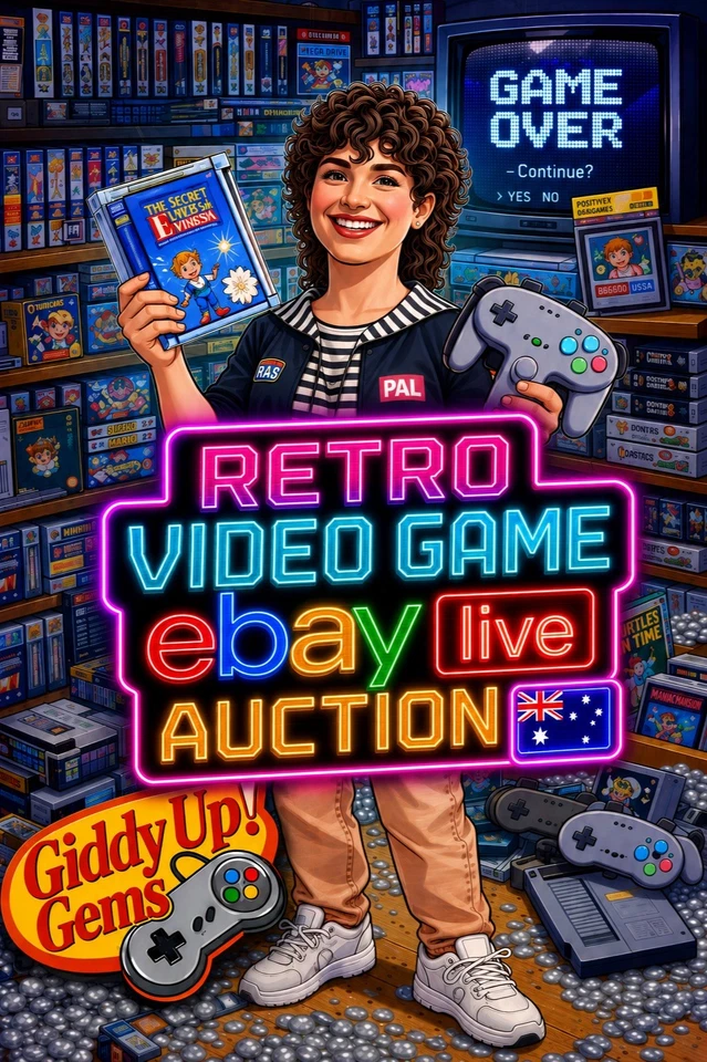 🎮 GIDDY UP! 🕹️ RETRO GAMING LIVE AUCTION 👾