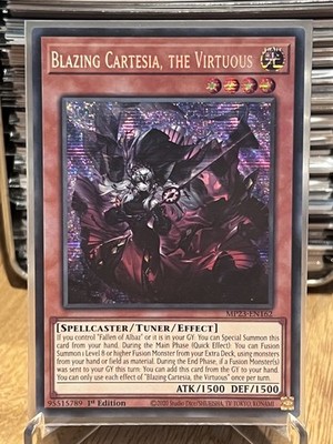 Yugioh! Blazing Cartesia, the Virtuous MP23-EN162 Prismatic Secret Rare 1st Ed