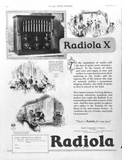 1924 Ad Radio Corporation Of America RCA Radiola X With 4 WD-11 Radiotrons
