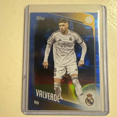 2025-26 Topps Uefa Club Competitions - Federico Valverde #65 Blue Raindrops /150