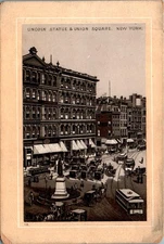 Union Station, Union Square, New York NY Jersey Coffee Victorian Trade Card