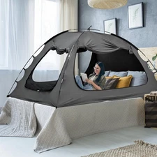 SUNYRISY Bed Tent Twin Size Bed Canopy, Indoor Tent for Adult and Kids, 3 Doo...