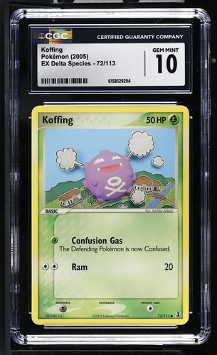 Koffing graded CGC 10 for sale on eBay