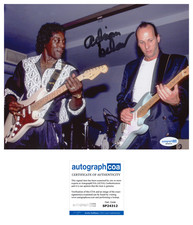 Adrian Belew KING CRIMSON Signed 8x10 Photo w/ Buddy Guy EXACT Proof ACOA