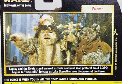 Star Wars Ewoks Wicket Logray Freeze Frame Green Card POTF 2