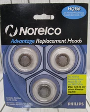 NOS Vintage Norelco Philips HQ156 Replacement Shaver Heads Brand NEW