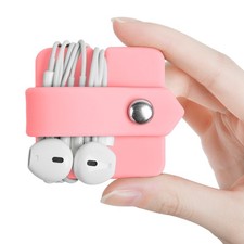Silicone Earphone Organizer Earphone Wrap Winder Headphone Cord Organizer Wra...