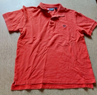 Chaps T-Shirt Herren Poloshirt L orange 