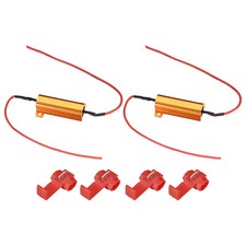 2pcs 50W 10 ohm Load Resistor Fix LED Bulb Fast Hyper Flash, Blink Error Code