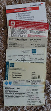 6 CARTES D'ASSURANCE / VOYAGE ANCIENNES DIFFÉRENTES D'OCCASION - EXPIRÉES - SANS VALEUR