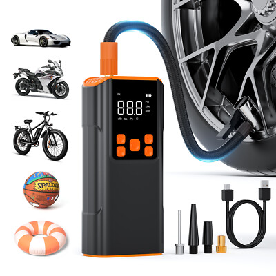 Zeee Tire Inflator Portable Air Compressor 150PSI Portable Air Pump 2X Fast