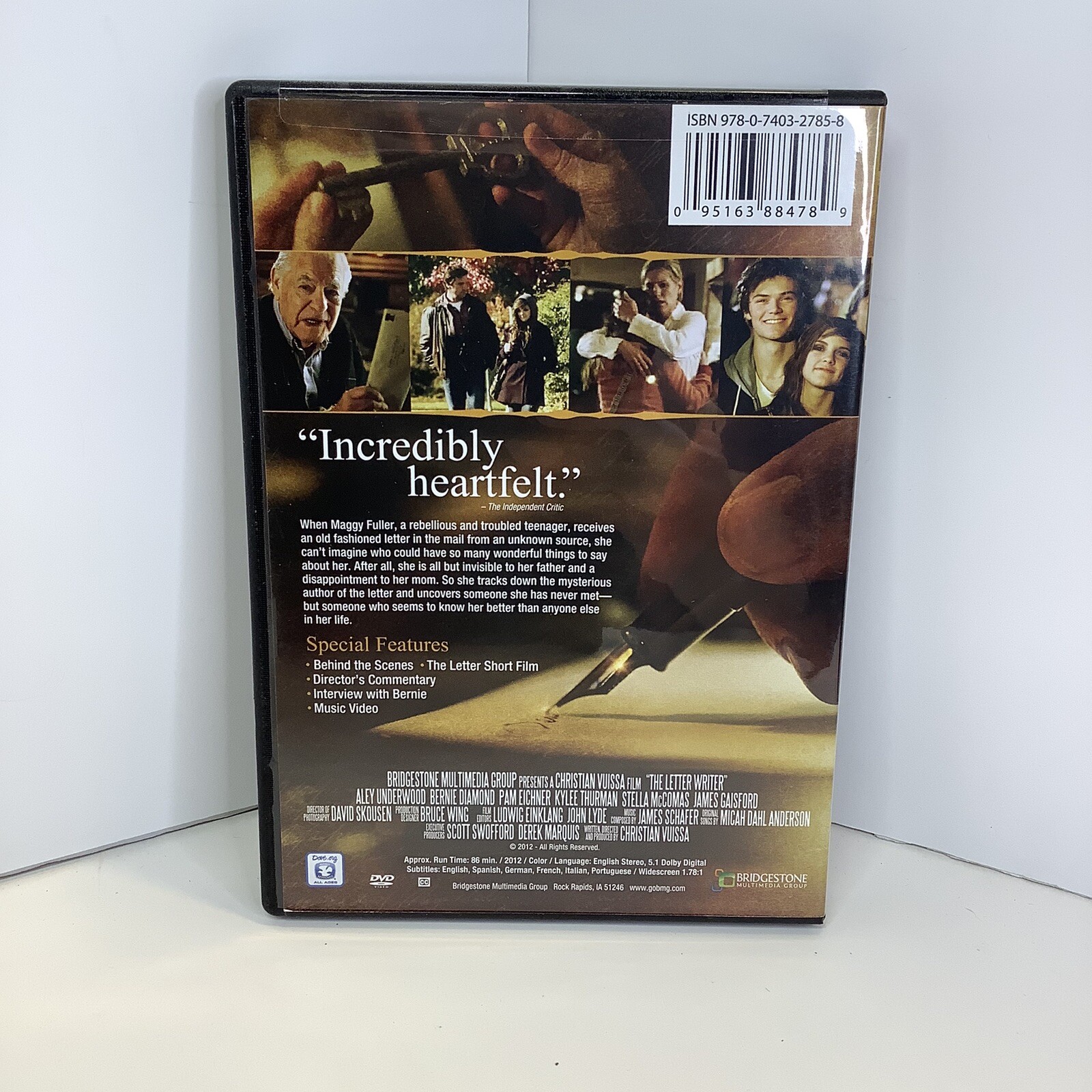 The Letter Writer (DVD, 2012) Aley Underwood Bernie Diamond Dove Family  95163884789 | eBay