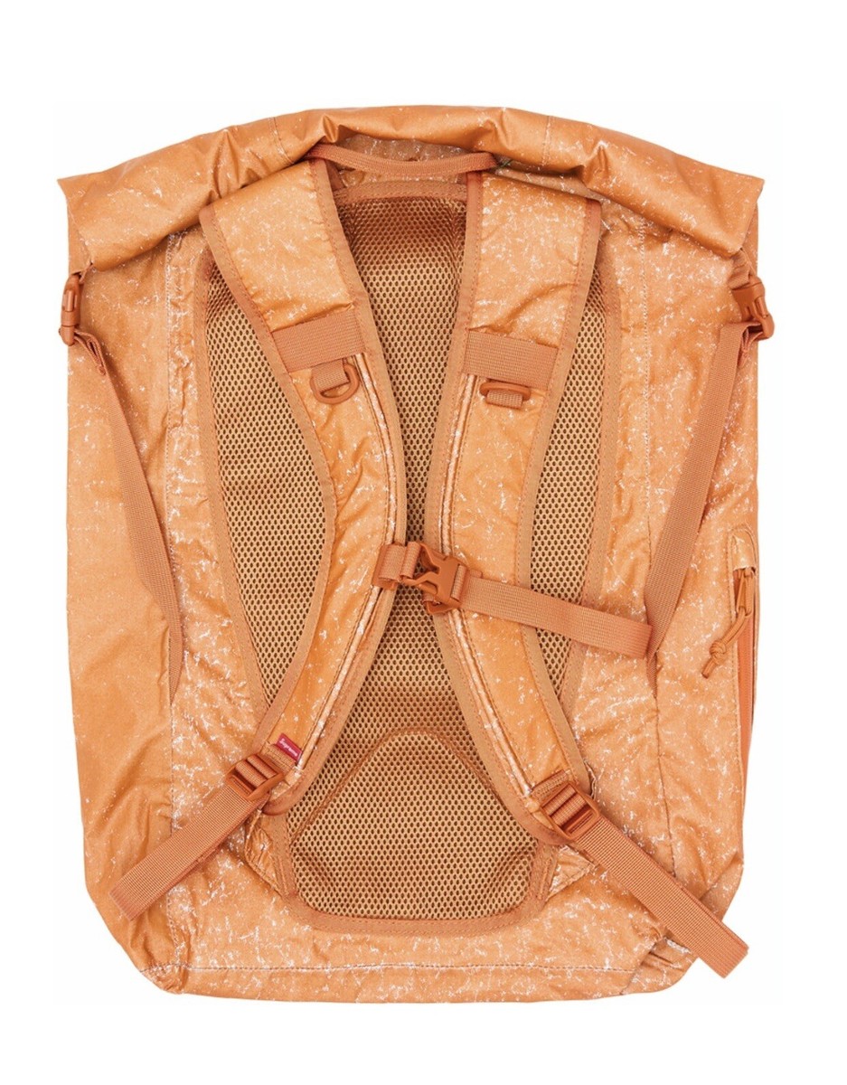 Supreme Waterproof Reflective Speckled Backpack FW20 Orange