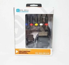  NEW Play Game Universal HD Component Audio  Video Cable Wii Xbox 360 PS3