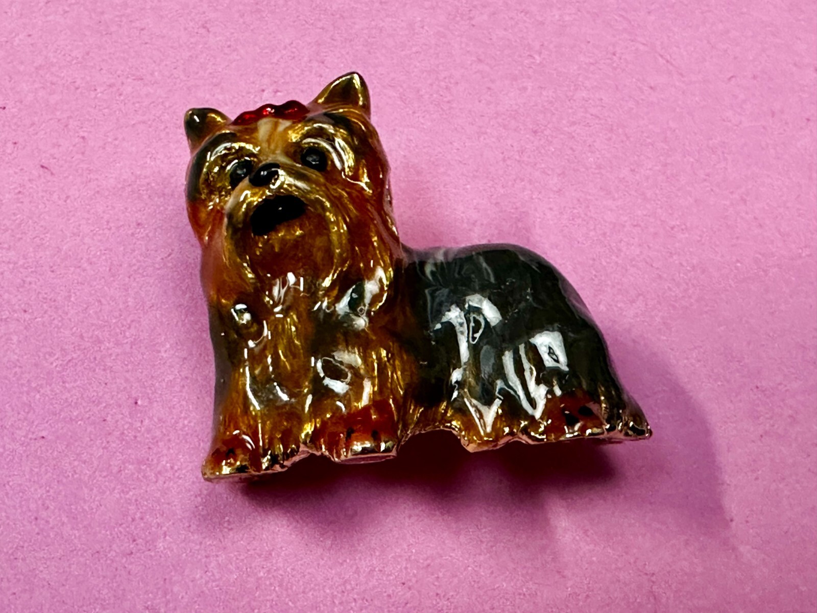 Erwin Pearl Yorkshire Terrier Enamel Adorable Poo… - image 18