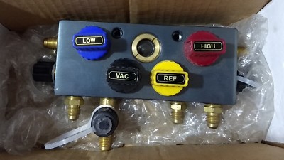 Mastercool Inc - 4 Weg Ball Ventil - Manifold nur Gehäuse (0.6cm) - 95102 Neu