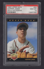 1993 UPPER DECK GOLD HOLOGRAM STAR ROOKIE #24 CHIPPER JONES PSA 10 GEM MINT POP5