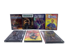 Lot of 7 Instructional Guitar DVDs SLASHED CASES ***SEE PHOTOS***