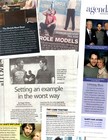 actor PAUL RUDD 60 separate, original career clippings pages lot — photo 1