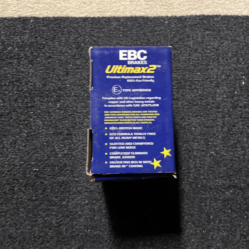 Pastillas de freno delanteras de repuesto EBC UD621 Ultimax2 para Honda Civic 1993-2015 Foto 3 de 4