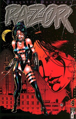 Vintage London Night Studios Razor Comic Book #9 (1994) Horror High Grade