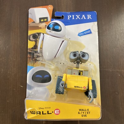 Brand New! Disney Pixar *WALL-E & EVE* Poseable Figure 2 Pack New Sealed