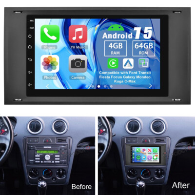 Für Ford Fusion 2006 2012 Android 15 Autoradio Carplay GPS Navi WIFI DSP 4+64GB
