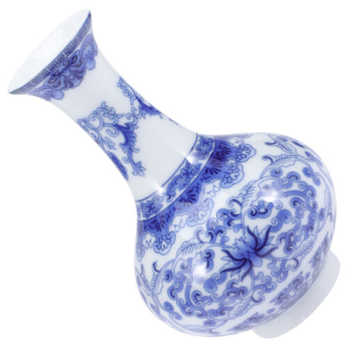 Blue White Porcelain Vase Ceramic Flower Planter Pot Asian Decor for Home-CW - Afbeelding 1 van 9