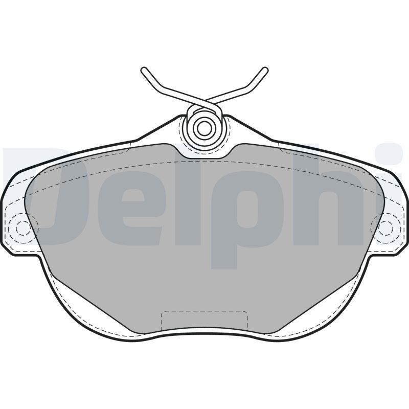 Kit plaquette de frein disque DELPHI LP1991 berline CITROËN C5 auto garniture anti bruit