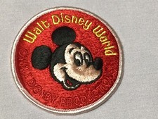 Vintage WALT DISNEY WORLD MICKEY MOUSE Character Patch Embroidered NOS NEW og