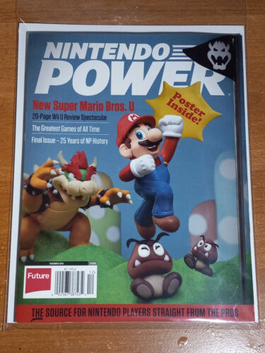 Nintendo Power Vol #285 New Super Mario Bros U Final Issue with Poster (2012)