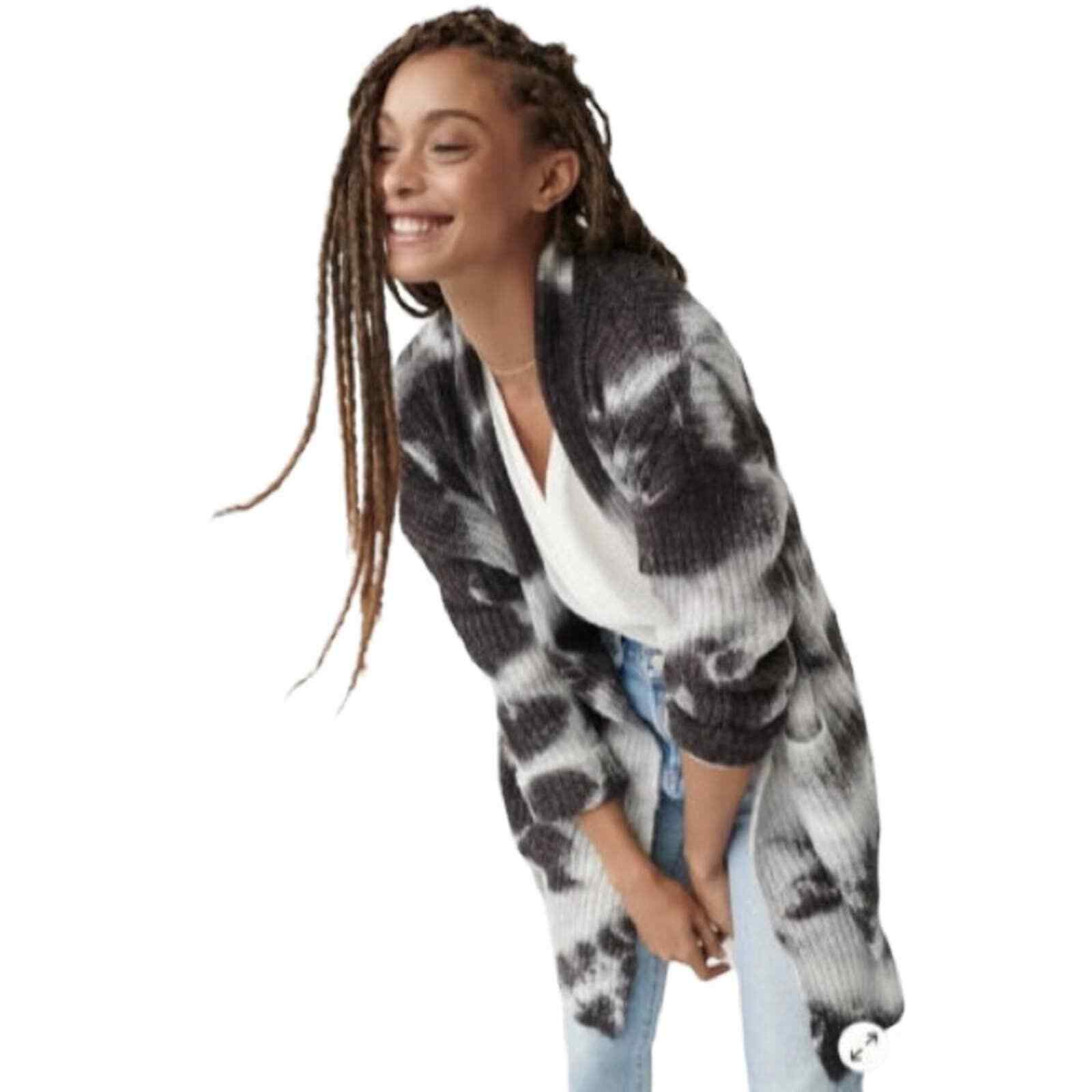 Anthropologie Womenu0026#039;s Avalon Tie-Dye Long Open Cardigan Sweater  Oversized Small | eBay