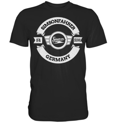 Premium Shirt  Simson IFA Suhl VEB DDR Kult Rocker Geschenk Schwalbe SR1 2 S50