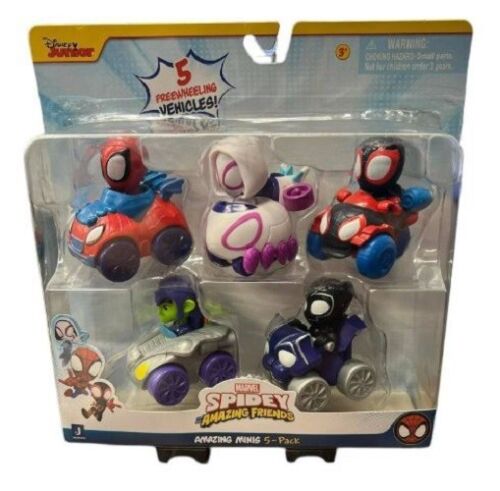 Marvel Spidey & His Amazing Friends Minis Racing Cars Vehicle 5-pack - Picture 1 of 2