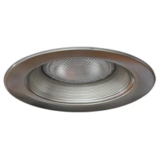 6" Inch All Satin Nickel Recessed Can Trim Fit Halo/Juno Recessed Can