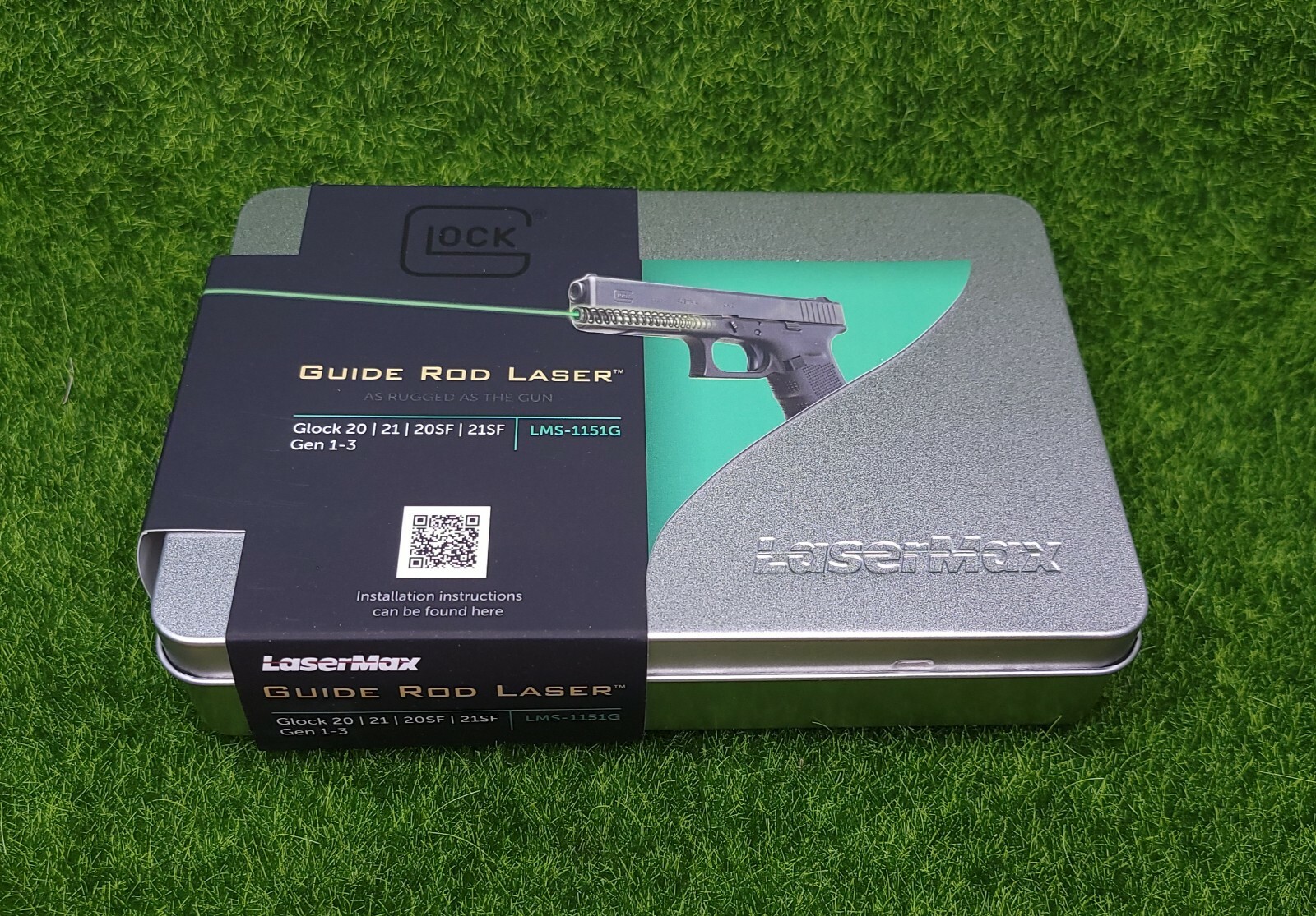 LaserMax Guide Rod Green Laser Sight for Glock 20, 21, 20SF, & 21SF